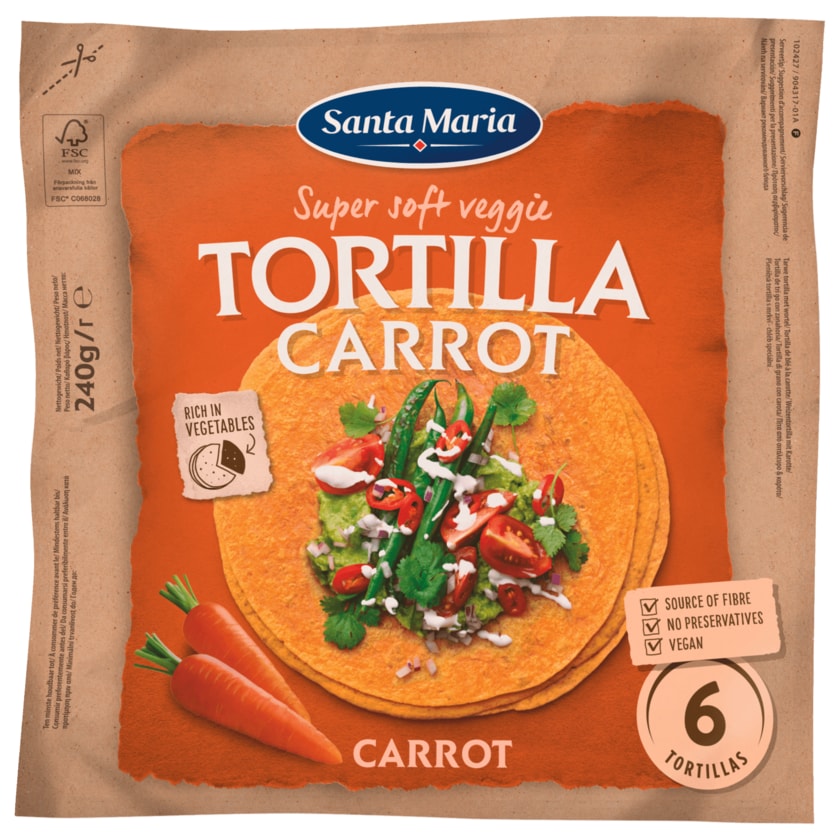 Santa Maria Tortilla Carrot 240g